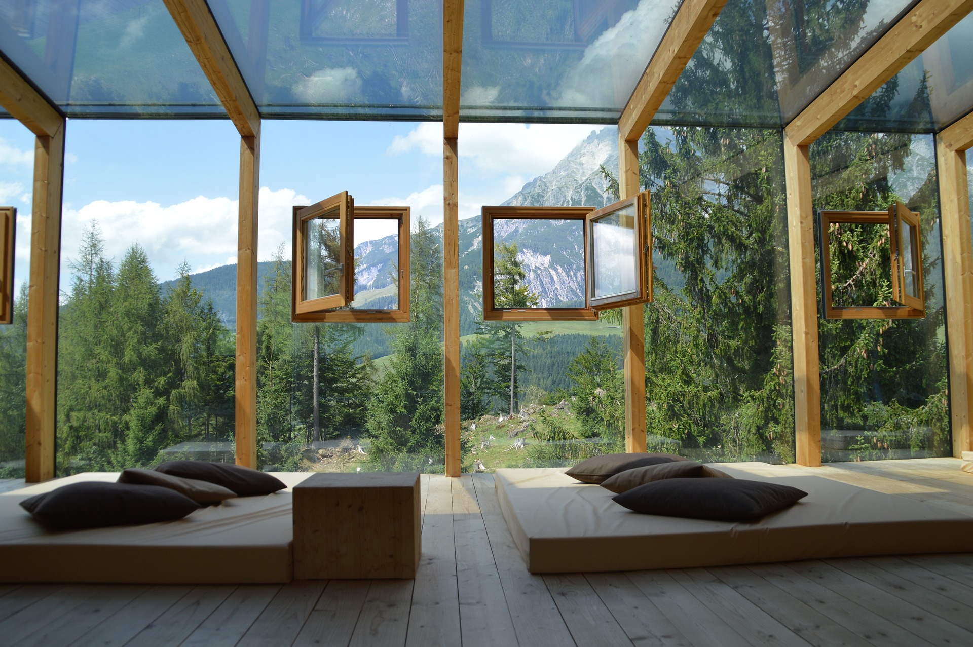 modern property interior mountain outside2